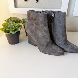 SAM EDELMAN- Wilson Grey Suede Ankle Boot